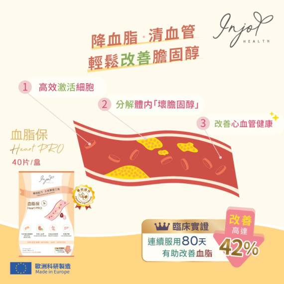 INJOY Health - 血脂保 Heart Pro  (40 Tabs)